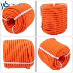 1/2in × 125ft Double Braided Polyester Rope Breaking Strength 8400 Pounds Orange