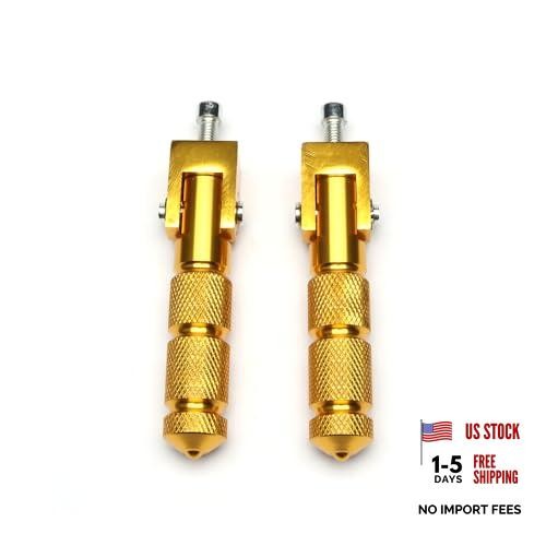 Universal M8 CNC Motorcycle Foot Pegs 90 Degree Aluminum Foldable Pegs for