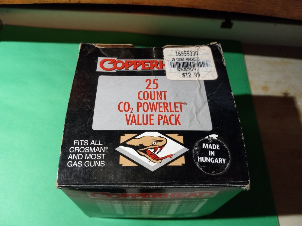 Crosman Airgun 5 Copperhead CO2 Powerlets 12 Grams Lot Of 11 Total – NEW