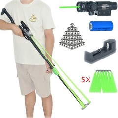 Slingshot Rifle With Laser Aiming Portable Catapult Outdoor Hunting For Adult