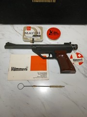 Vintage 1960s Hammerli Sparkler Mod RD 4.5/.177 CO2 Single Shot Air Pistol + Box