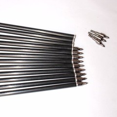 12Pcs Archery 30″ Fiberglass Arrows Spine 500 OD 8mm For Compound Recurve Bow
