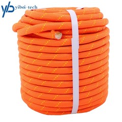 1/2in × 125ft Double Braided Polyester Rope Breaking Strength 8400 Pounds Orange