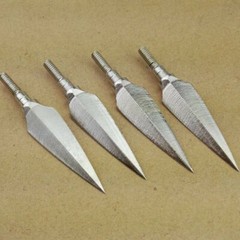 12Pcs Carbon Steel Arrowheads 150 Grain Broadheads Arrow Archery Hunting Target