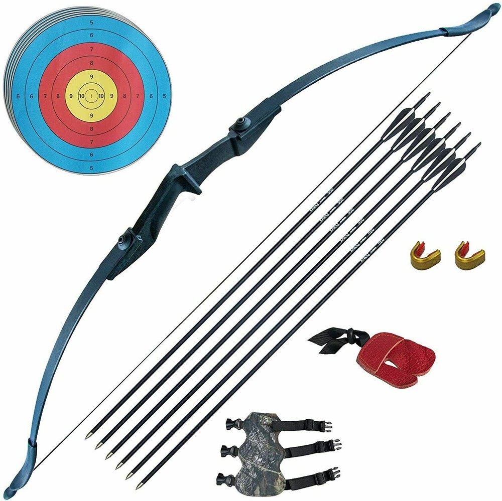Takedown Recurve Bow Set Arrows Target Hunting Archery Kit 30/40 Lbs Accessary