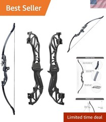 Lightweight 28-Inch Takedown Recurve Bow – Complete Archery Set for Right Hand