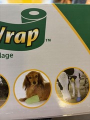 4 Aspen Veterinary Flex Wrap 4 inch x 15 Feet Self Adhesive Bandage Wrap EZ Tear