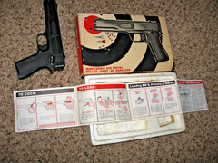 Vintage Marksman Repeater .177 BB, Darts Cal Air Pistol W/ Original Box, Manual
