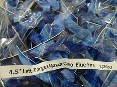 12 Ozark 4 1/2″ Left Wing Target Maxx Feathers Dozen Fletchings, Vanes 4.5 inch