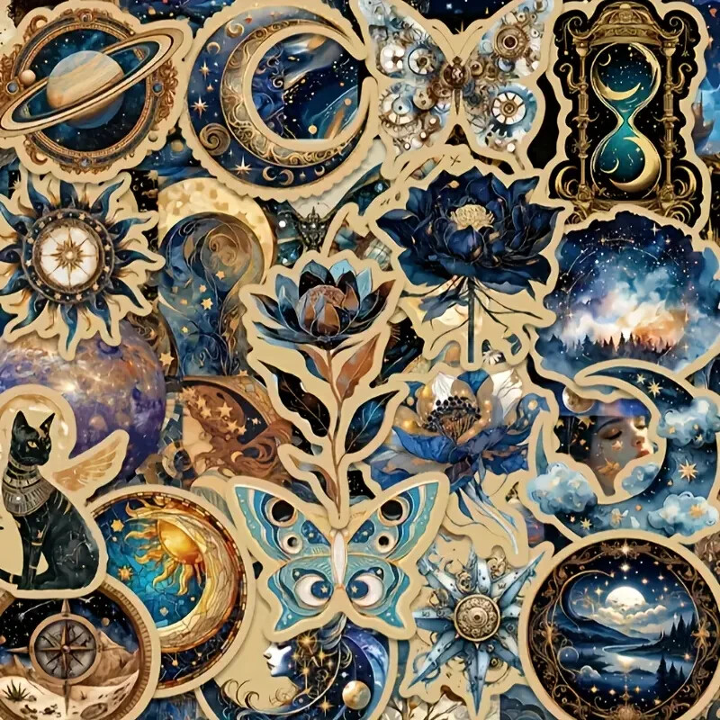 50 Pack of Cool Mystical Stickers for Laptop/Water Bottle/Phone Case