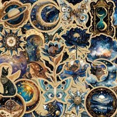 50 Pack of Cool Mystical Stickers for Laptop/Water Bottle/Phone Case