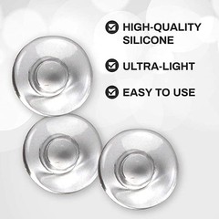 Spectacle/Eye Glass Soft Silicone Rimless Nose Pieces Easy to Install and Wea…