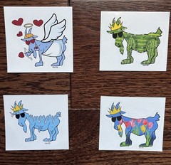 GOAT USA Sticker Mystery Pack ! 5 Stickers – No Duplicates! LOT OF 38, FREE SHIP