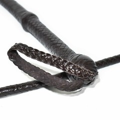 BULL WHIP 04 Feet long 16 Plaits Cow Hide Leather CUSTOM BULLWHIP DARK BROWN