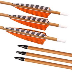 ELONG 30″ Archery Carbon Arrows Wood Camo Shaft Spine 600/700 Recurve Bows Tu…