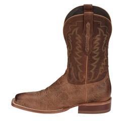 Tony Lama Lowden Square Toe Cowhide Mens Brown Wide Cowboy Western Boots