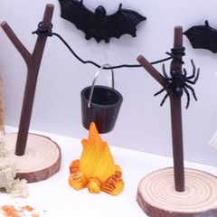 BinaryABC Halloween Dollhouse Miniature Garden Accessories,Halloween Mini Fai…