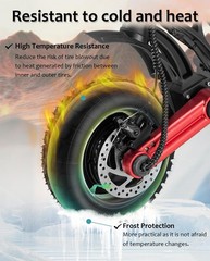 GLDYTIMES 10 inch Scooter Tire 10X2.5 60/70-6.5 10 x 2.50, inner tire*1
