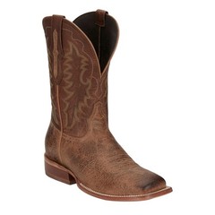 Tony Lama Lowden Square Toe Cowhide Mens Brown Wide Cowboy Western Boots
