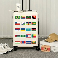 30Pcs Random Flags of The World Country Olympic Banners Flag Waterproof Sticker