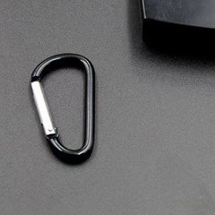 10 PCS Aluminum Carabiners Spring Snap Hooks Heavy Duty Keychain Clip