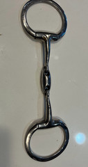 Korsteel 5.5″ Stainless Steel Oval Link Eggbutt Snaffle Bit, 14MM