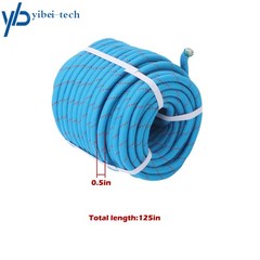 1/2in × 125ft Double Braided Polyester Rope Breaking Strength 8400 Pounds Blue