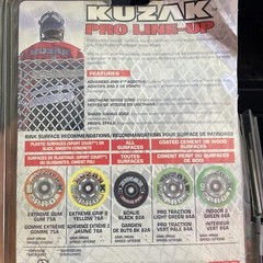 KUZAK Pro Series Extreme Gum 2 (4)-pack 72.5mm 75A Inline Roller Hockey Wheels