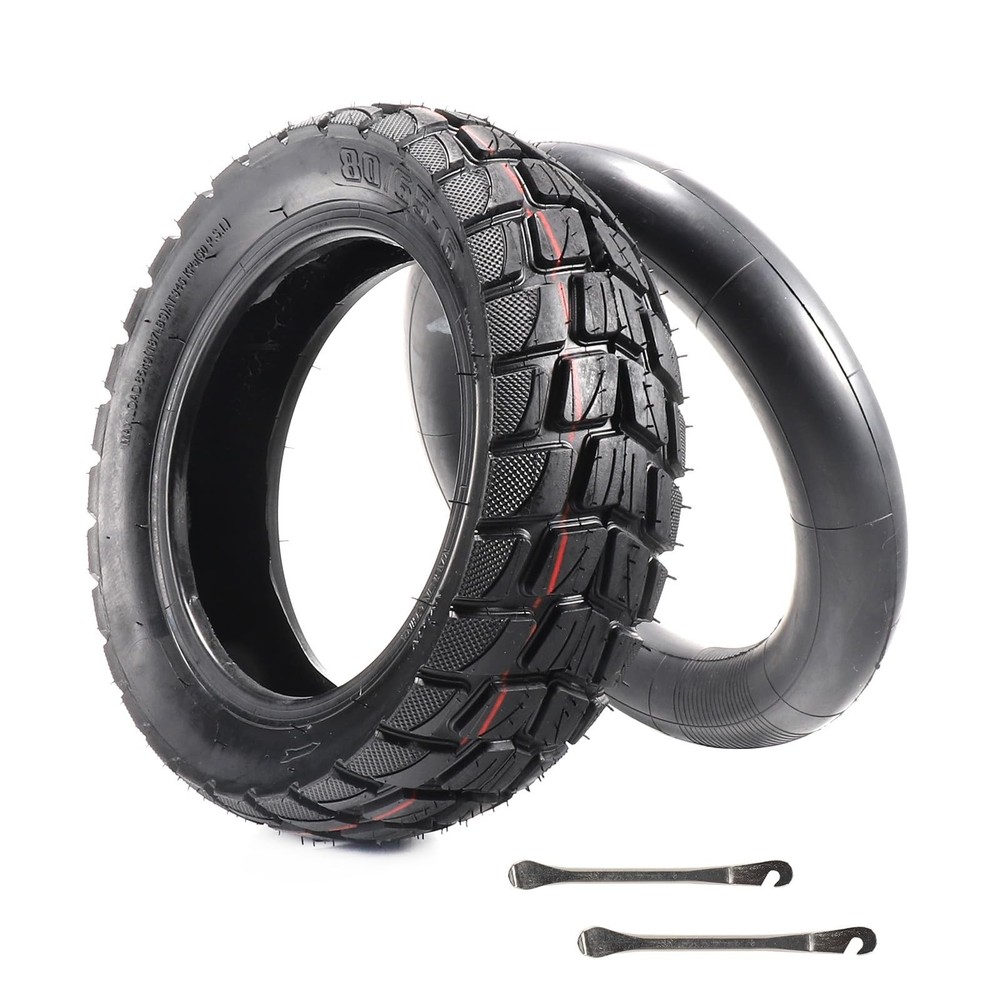 80/65-6 scooter tire off Road，10in Tires Inner Tubes Replacement Thickene