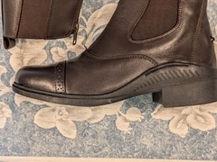 Ovation Aeros Zip Brown Calf Leather Paddock Boot Sz. 38 Womens 7-7.5 US