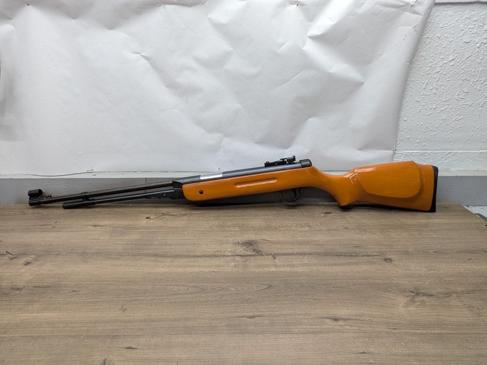 VINTAGE .177 CAL PELLET RIFLE BREAK BARREL UNMARKED, SHOOTS NICELY