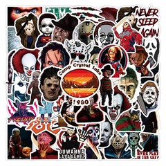 Mix 10/50 PCs Halloween Horror Movie Characters Graffiti Luggage Vinyl Stickers