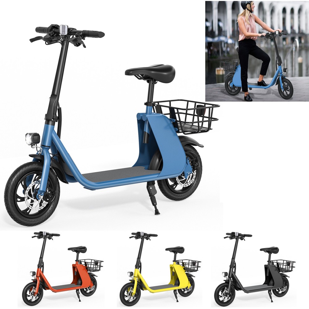 450W E-Foldable Electric Bike Electric Scooter With Seat Ebike UL 2849 certified