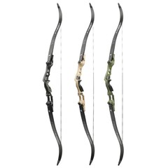 62″ ILF Recurve Bow 19″ Riser 30-60lbs Takedown Archery American Hunting 210FPS