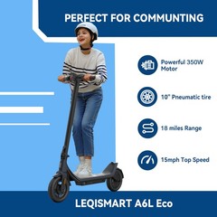 Megawheels A6L ECO 350W Motor 10 Inch Tires 19 Miles Range City Commuter