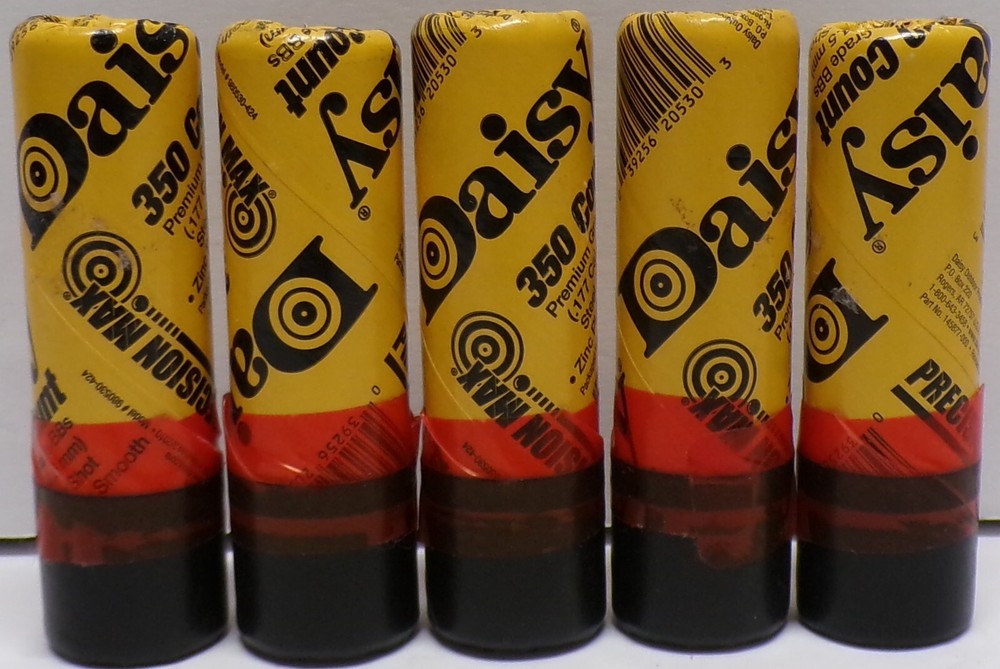 Lot of 5 Daisy Precision Max BB’s Steel Airgun Shot .177 Caliber 350 Count Each