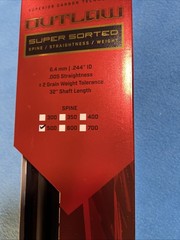 Black Eagle Outlaw Fletched Arrows 500 Spine 6 Arrows New In Box No Tips