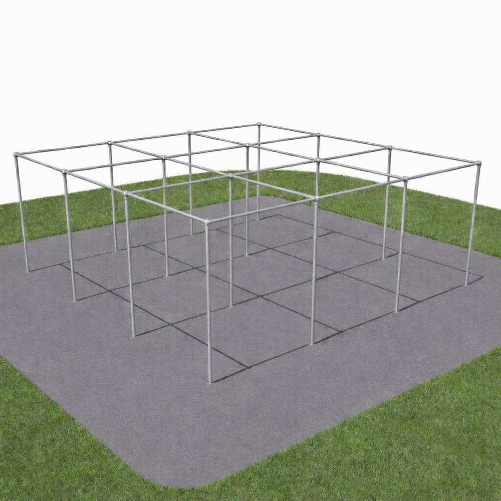 9 Square in the Air Game Set Kit using 1 5/8″ Fittings PIPE NOT INCLUDED