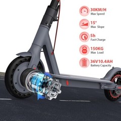 Foldable Electric Scooter for Adults – APP Smart – 30KM Range – 20MPH Max Speed
