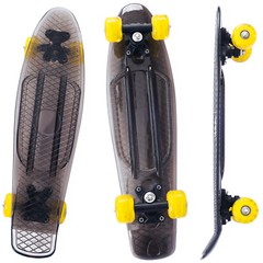 Complete 22″ mini cruiser Skateboard w/ 2 LED Light Up Wheels for Beginners Kids