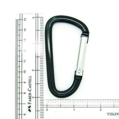 LOT 100 PCS 3″ ALUMINUM D SHAPE CARABINER HOOK KEYCHAIN CLIP SPRING SNAP BUCKLE