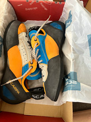 SCARPA Techno X Climbing Shoes US 10 EU 43.5 Medium D Multi-Color Italy