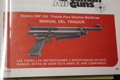 Crossman SSP 250 Bolt Action CO2 .177 Caliber Pellet Pistol