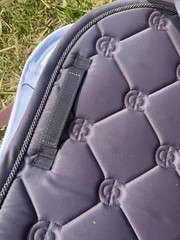 Equestrian Stockholm Jump Full Size Saddle Pad Dark Violet (Purple/Gray)