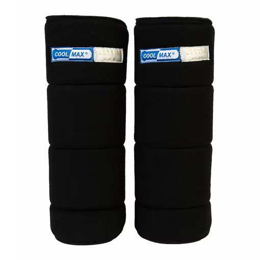 LÉTTIA CoolMax No-Bow Wraps- Black 2 pk- 16 inch