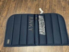 NWT ANKY Technical Pad Dressage Saddle Pad DR/Full Navy Air Stream Mesh
