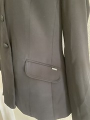 Ariat Womens Show Coat US 8R/UK14R Hunt Notch Lapel Single Breasted Black Vented