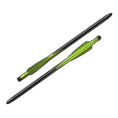 7 Inch Bolts with 2 Inch Vanes 12 Pack for Hunting and Target Practice