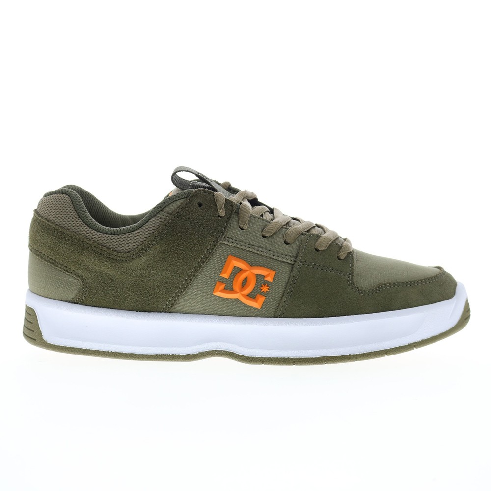 DC Lynx Zero ADYS100615-ARO Mens Green Suede Skate Inspired Sneakers Shoes