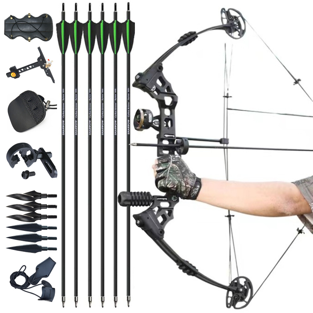 Archery Compound Bow Arrows Set 20-70lbs RH LH Stabilizer Hunting Shoting Target